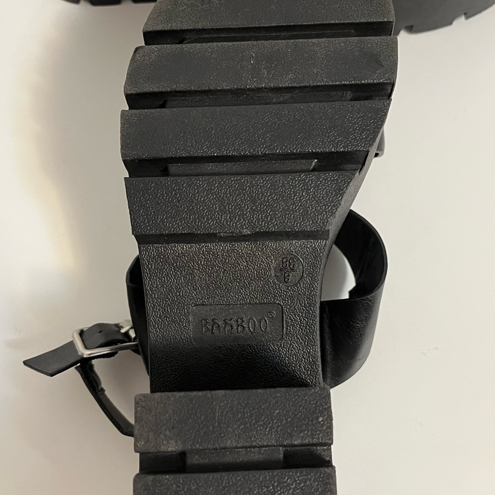 Black Platform Sandals - Picture 2 of 3